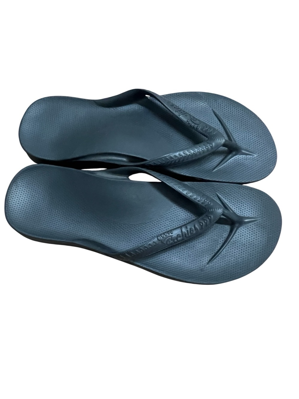 ARCHIES Arch Support Flip Flops Men 10 Women 11 Orthotic Sandals Black
